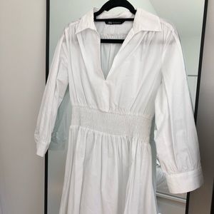 WHITE ZARA DRESS 🫶🏼🤍